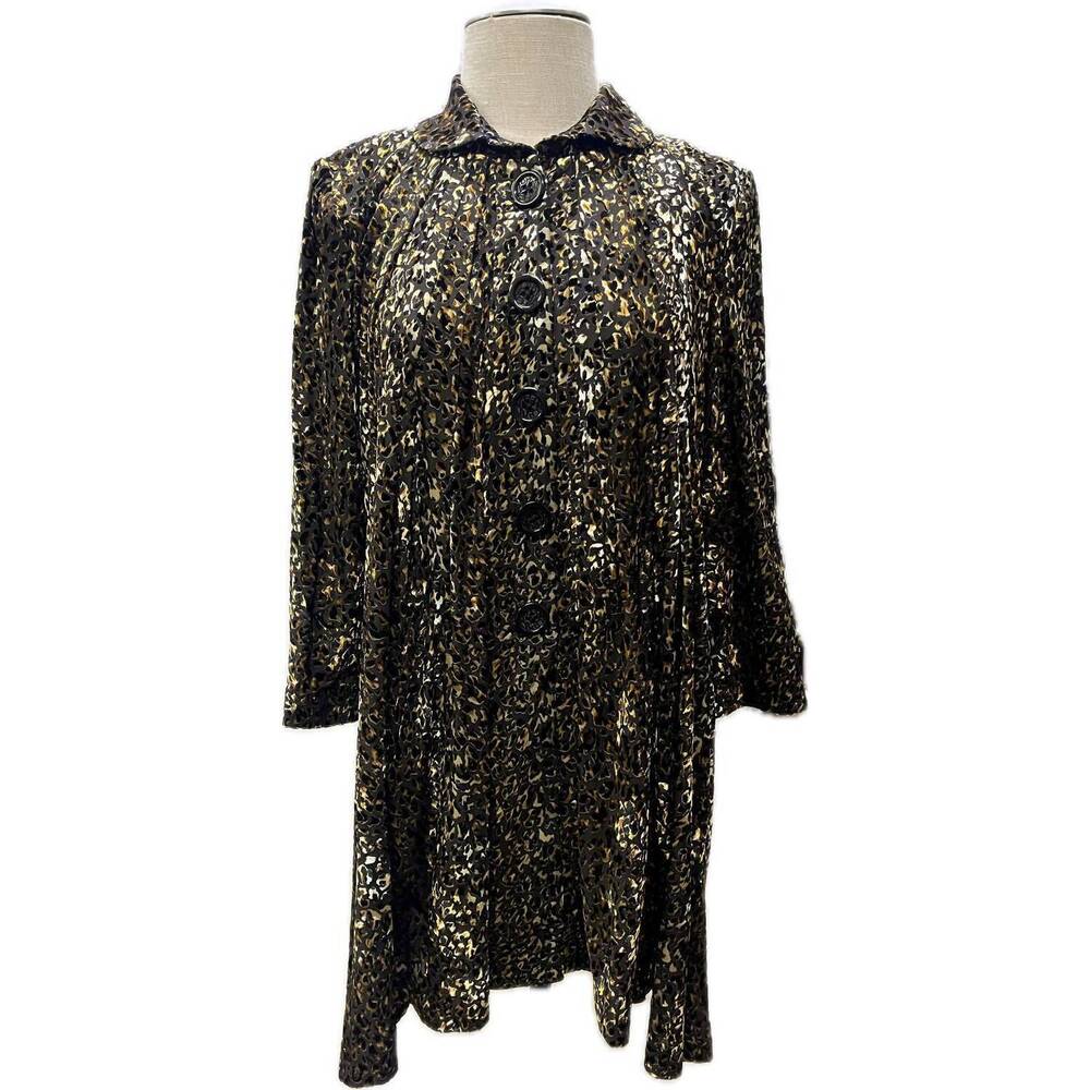 NEW AN REN janice pleated coat in 212leo